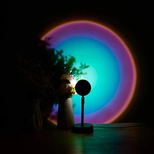 Sunset Lamp, Projector Light 180 Degree Rotation Projection Led Light (Rainbow) - Picture 1 of 9