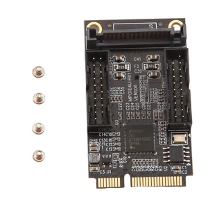 PCI-E to Dual 19PIN Front 19-Pin 5Gbps Expansion Card 4-Port Adapter7853 - Afbeelding 1 van 9