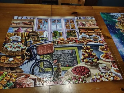 1,000 Piece White Mountain Puzzle "The Bakery"; Complete!! - Image 1 of 4