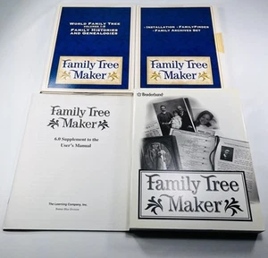 Broderbund Family Tree Maker 6.0 Set 1998 Family Archives Windows W/Manual - Picture 1 of 23