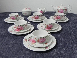 6 pers. Té August Warnecke decoración Frisia Oriental / Rosa Frisia Oriental - Imagen 1 de 8