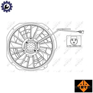 FAN ENGINE COOLING 47025 FOR M40/M42/M43B18 1.8L M44 B19 1.9L M40/M43B16 1.6L - Picture 1 of 9