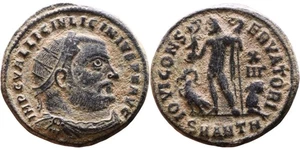 Licinius I. Ancient Roman coin follis from Antioch. rare. CERTIFIED. A0029 - Picture 1 of 2