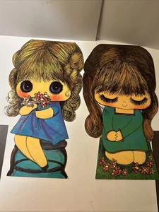 Zwei alte Little Miss Sonnenstrahlen amerikanische Grüße Jumbo Karten ohne Umschläge - Bild 1 von 8