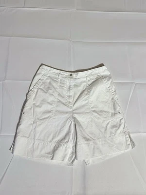 Polo Ralph Lauren Shorts Womens Sz White Linen High Rise Tailored Summer Classic - Image 1 of 4