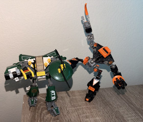 LEGO Exo-Force Cyclone Defender 8100 Complete & Claw Crusher 8101 Retired Sets