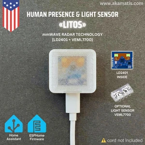 Human Presence & Light Sensor «LITOS» for Home Assistant (LD2401 + VEML7700) - Bild 1 von 10