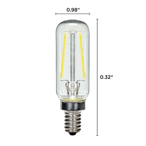 Satco S21340 LED Filament Bulb Light 2.8W =25W 120V T6 Candelabra E12 Clear - Picture 1 of 1