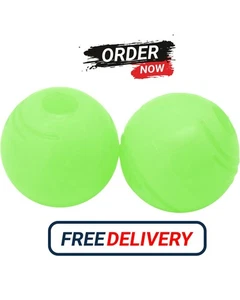 Dog Fetch Ball Play Toy, Glow In The Dark Night Light Fit In Medium Chuckit 2 PK - Picture 1 of 7