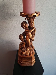 Amor geschnitzt 62 cm Engel Putte Figur - Bild 1 von 11