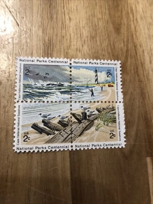 Scott #1448-51 Cape Hatteras Nat'l Seashore 2c block 1972 MNH - Image 1 of 2