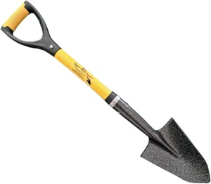 Spear Head Spade Small D-Handle Gardening Shovel with Cushioned Grip, Fiberglass - Picture 1 of 10