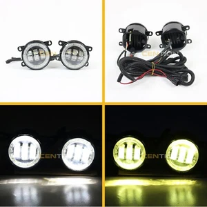 White Yellow Dual Color LED Fog Light Lamp For Jaguar S-Type X-Type XK - Picture 1 of 7