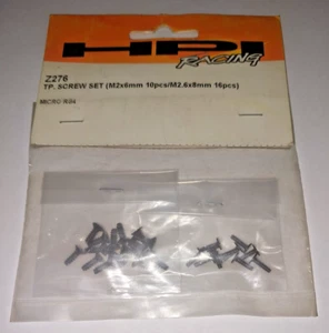 HPI Racing Z276 TP Screw Set (M2x6mm 10pieces/M2.6x8mm (16) Micro RS4 / Drift - Picture 1 of 2