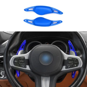 Fit For BMW 7 Series 2016-2021 2022 Blue Aluminum Steering Wheel Shift Paddles - Foto 1 di 8