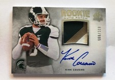 2012 Kirk Cousins Upper Deck SP Authentic Auto Autograph RC Rookie /885 VIKINGS