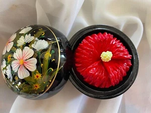 🌹Hibisco Rojo - Jabón de Exhibición Tallado a Mano 3" Perfecto Regalo de Vacaciones, 100% Hecho a Mano🌹 - Imagen 1 de 9