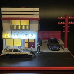 1/64 Scale Model Initial D Fujiwara Tofu Shop Dioramas Miniature Scene Layout - Picture 1 of 9
