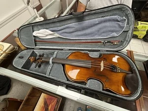 Violín acústico de 4 cuerdas Kersting con arco y estuche de viaje - Imagen 1 de 6