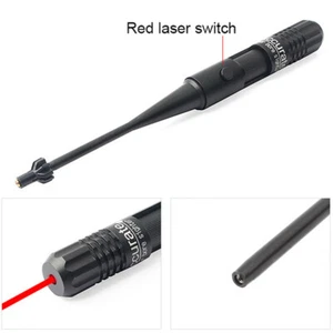 Red Dot Laser Bore Sight Boresighter Collimator fit .22 to .50 Barrel Caliber - Picture 1 of 8