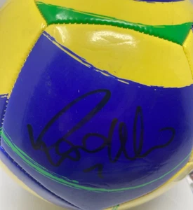 Ronaldo Nazario Signed Brazil Brasil Logo Soccer Ball JSA COA - Picture 1 of 4