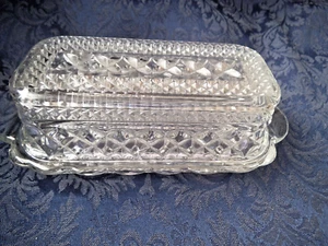 VTG - WEXFORD # 4573  BY ANCHOR HOCKING ~ BUTTER DISH & COVER ~ EUC - Picture 1 of 3