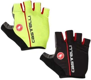 HALF FINGER CASTELLI ROSSO CORSA CLASSIC CYCLING BICYCLE GLOVES in 2 colours TLD - Picture 1 of 3