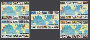 US WW2 29c 32c Stamps Set of 5 Panes Scott # 2559 2697 2765 2838 2981 VF - Picture 1 of 1