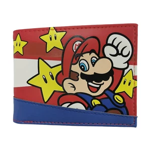 Super Mario Bros Gold Star Officially Licensed Men's Bi-fold Wallet - Picture 1 of 3