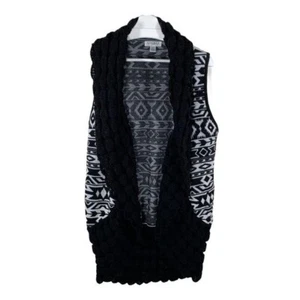 John Paul Richard Sweater Womens Cardigan Vest Chunky Knit Top Size Large Fall - Picture 1 of 10