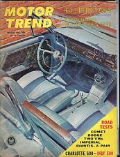 Motor Trend Magazine August 1963 Comet Dodge VG ML On Back 030617nonjhe