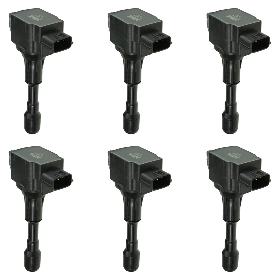 NGK COP Ignition Coil Set (6 Pieces) 49025 For Nissan GT-R 3.8 V6 2009-2021 - Изображение 1 из 1