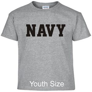 US NAVY Kids Boys Girls T Shirt Child Children YOUTH FIT Tee T Shirt