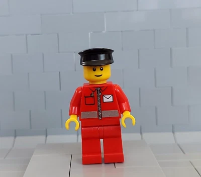 Lego post010b Minifigur Postmann Briefträger – Town/ City – Post Office Man - Bild 1 von 3