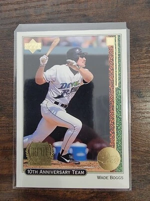 1998 Upper Deck Wade Boggs 10th Anniversary Team #X15 New York Yankees - Image 1 of 2