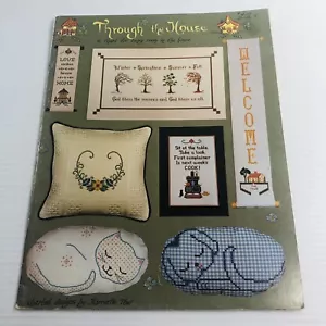 Through The House Cross Stitch Pattern 18 Page Booklet VTG 1980 - Picture 1 of 23