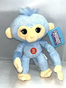 Plush Baby Monkey 9" in w/ Sound Bendable Arms & Legs Blue Glitter New - Picture 1 of 6