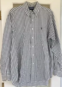 Ralph Lauren Golf mens shirt Long Sleeve Medium cotton button down black Blake - Picture 1 of 7