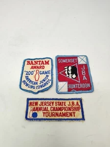 3 Stück: Vintage New Jersey Bowling Patches  - Bild 1 von 7