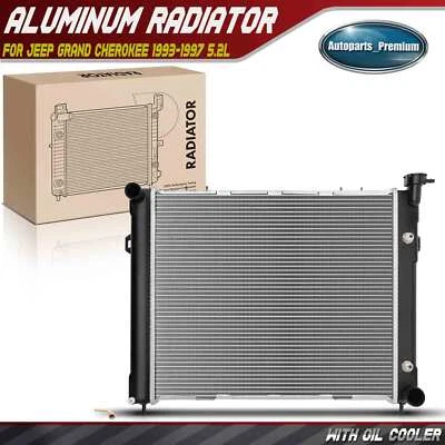 自动变频散热器带反式油冷却器适用于吉普大切诺基 1993 - 1997 5.2L — 第 1/4 张图片