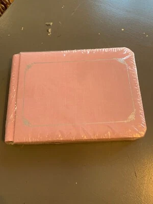 Álbum de recortes Creative Memories 8”x 6” estilo antiguo rosa con borde plateado sellado NUEVO Foto 1 de 3