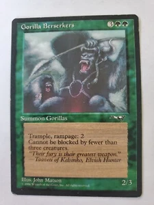 MTG Magic The Gathering Card Gorilla Berserkers Summon Gorillas Green Alliances - Picture 1 of 2