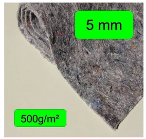 14m² Schutzvlies 2m x 7m, f. Terrassenabdichtung Balkone Teich, 500g/m² , 5mm * - Bild 1 von 2