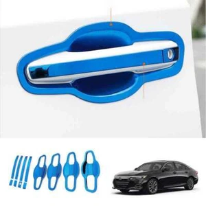Blue Titanium Outside Door Bowl Handle Cover Trim For Honda Accord 10th 2018-22 - Picture 1 of 5