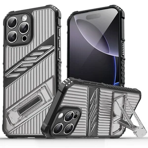 For iPhone 16 15 Pro Max 16e 14 13 12 11 ShockProof Kickstand Stand Case Cover - Picture 1 of 15