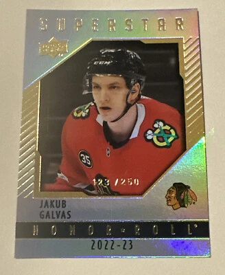 2022-23 Upper Deck Series 2 Jakub Galvas Honor Roll Super Star Rookie Foil /250 - Image 1 of 2