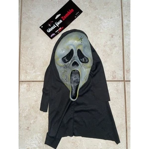 DISFRAZ MÁSCARA HALLOWEEN CON CAPUCHA ZOMBIE CARA FANTASMA GRITO NUEVO - Imagen 1 de 3