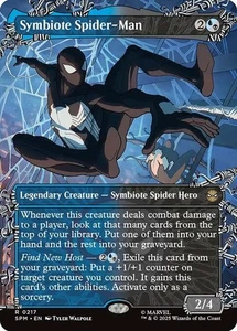 NM Borderless Symbiote Spider-Man, MTG, Marvel's Spider-Man, Magic, 217 - Picture 1 of 1
