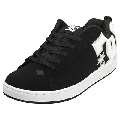 DC Shoes Court Graffik Womens Skate Sneakers in Black White - 10 US - Image 1 of 4