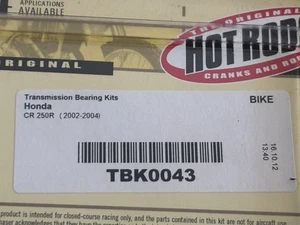 Honda CR 250 R (02-04) Hot Rods Transmission Bearings Kit - Picture 1 of 4